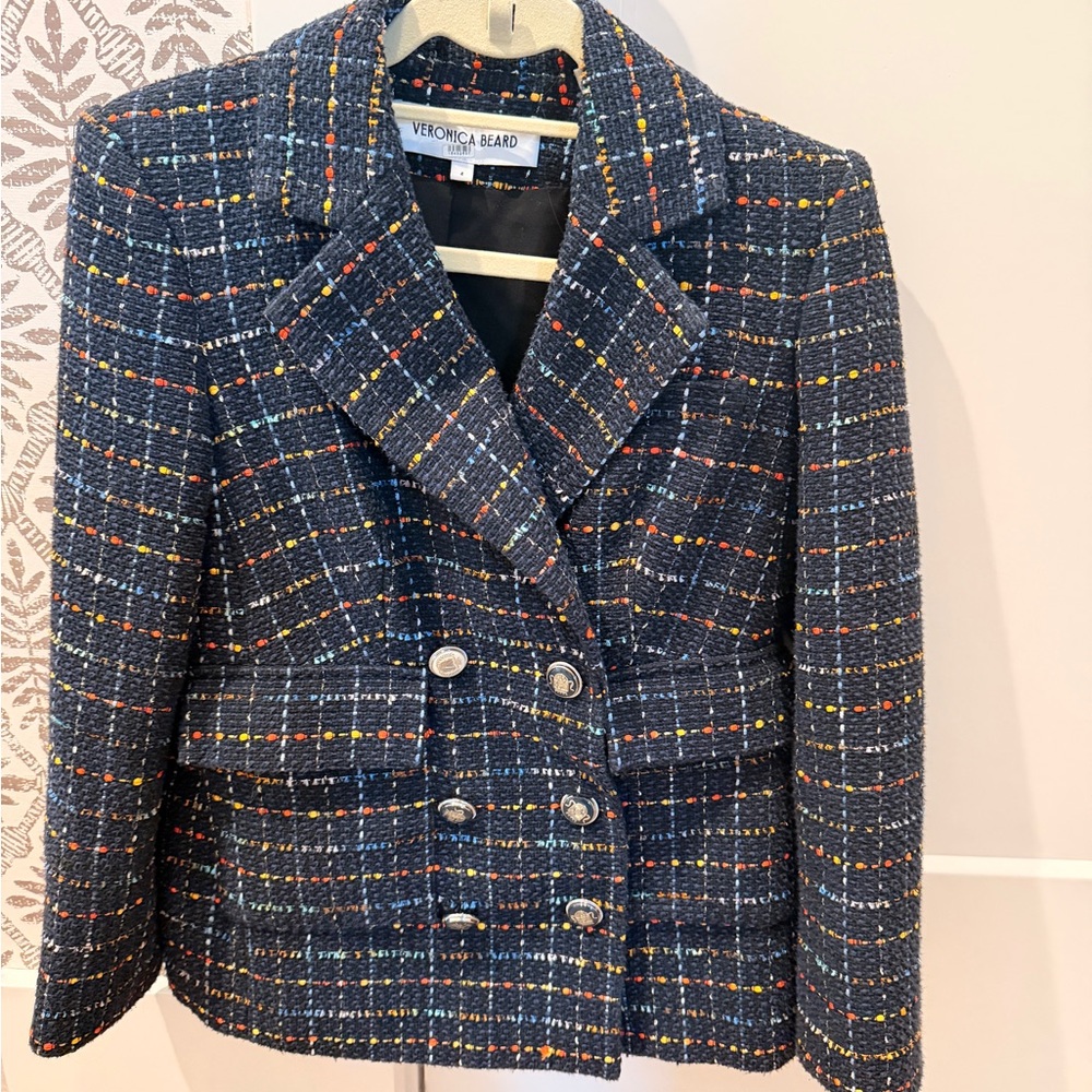 Veronica Beard Multicolor Plaid Double-Breasted R… - image 6